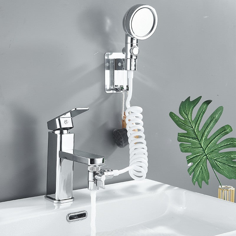 Set Extensie de Dus, Flippy, pentru Baterie Baie sau Bucatarie, 4 Piese, Filtru de Ioni Negativi, Furtun Flexibil de