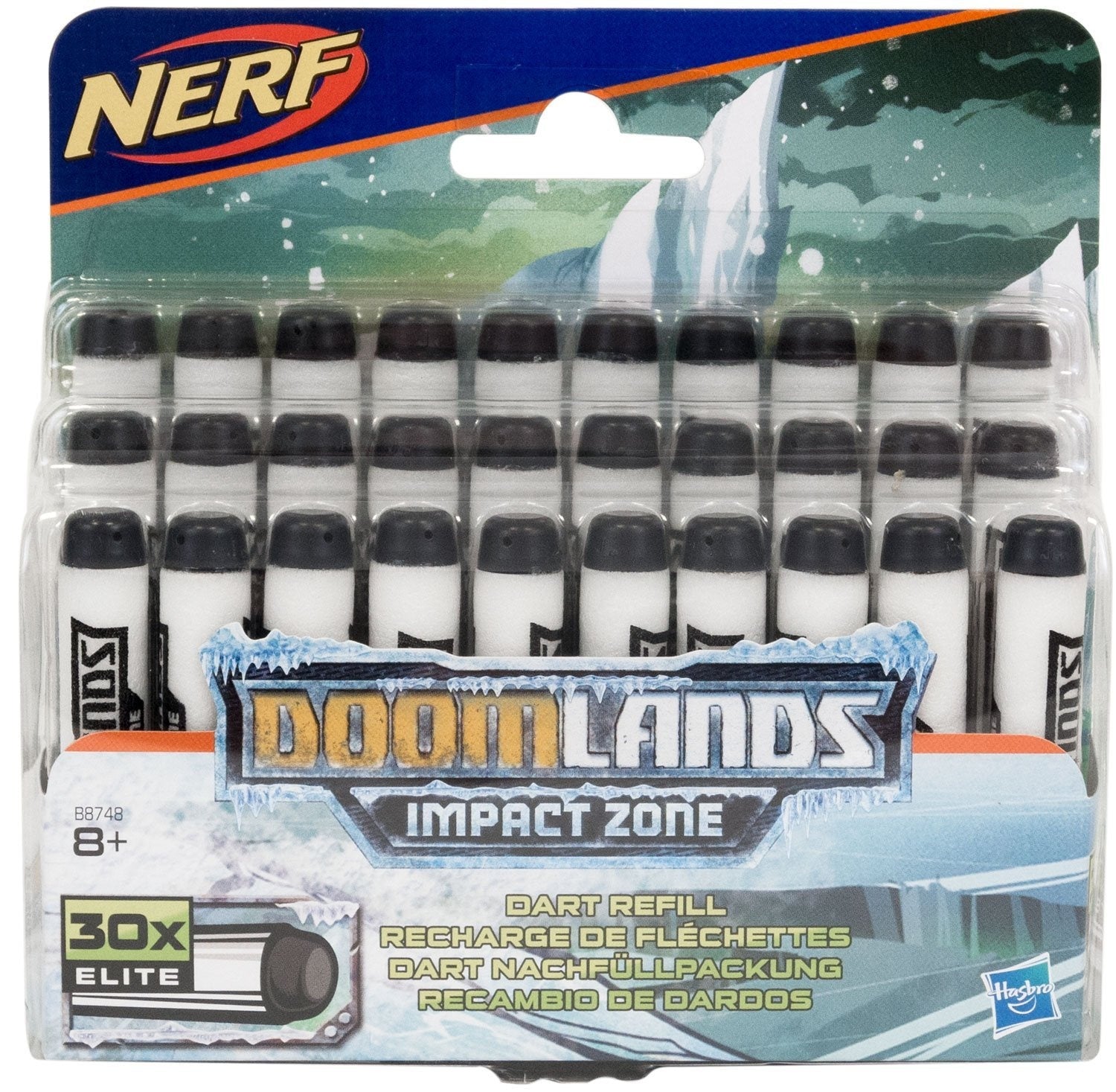 Set, Nerf, DoomLands Impact Zone, Reumplere, Darts, Pentru băieți, 8+ ani, 30 buc - Olmarkt