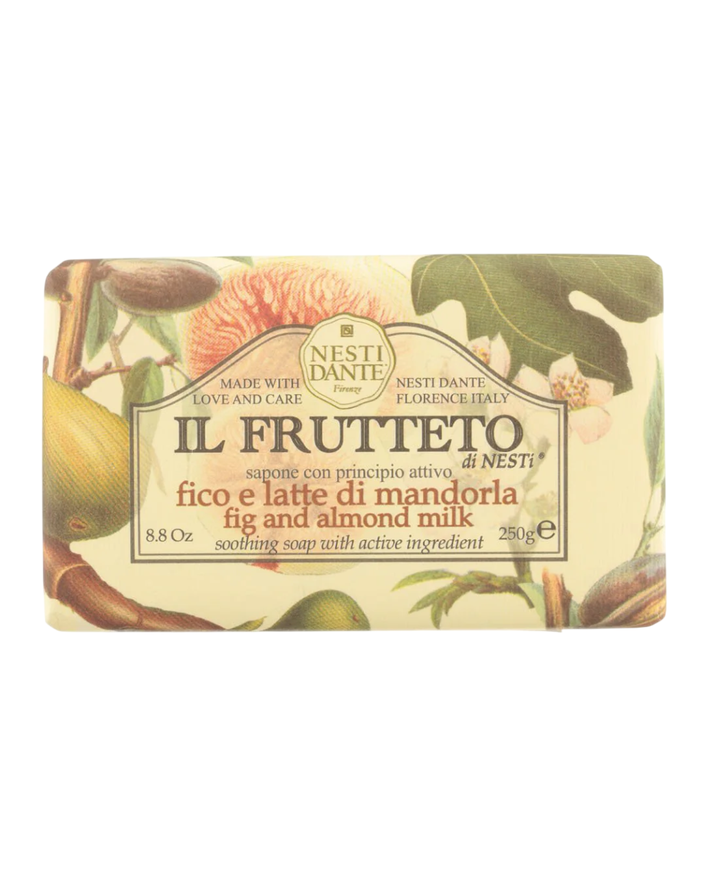 Nesti Dante, Il Frutteto, Fig & Almond Milk, Calmant, Bucată de săpun, 250 g
