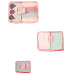 Set 6 Genți de Calatorie, Flippy, pentru Depozitare, Impermeabile, Organizator, Multifuncționale, Design cu Plasa,