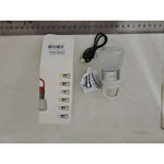 Lampa Portabila, Flippy, de Voiaj/Camping, Incarcare USB, IPX5, LED RGB, din ABS, 300 mAh, 10 x 5.5 x 5.5 cm, Alb
