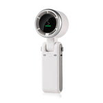 Mini Ventilator Portabil, Flippy, 5 Trepte de Viteza, Afisaj Digital, Incarcare USB, 5V, 2A, 5.95 x 5.2 x 17.2 cm, Alb