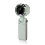 Mini Ventilator Portabil, Flippy, 5 Trepte de Viteza, Afisaj Digital, Incarcare USB, 5V, 2A, 5.95 x 5.2 x 17.2 cm, Verde