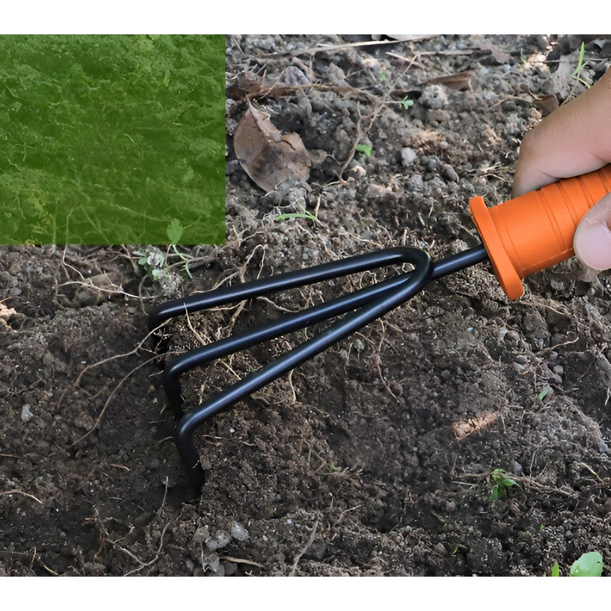 Set 12 Unelte de Gradina, Flippy, pentru Plantare Prelucrare Sol si Ingrijire Plante, Manere Portocalii, Material PVC