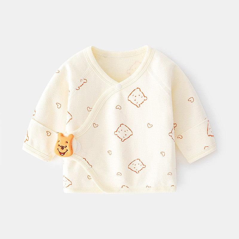 Pijama Bluza pentru Nou-nascuti, Flippy, din Bumbac, stil de Primavara - Toamna, Topic pentru Bebelusi, Print Ursulet,