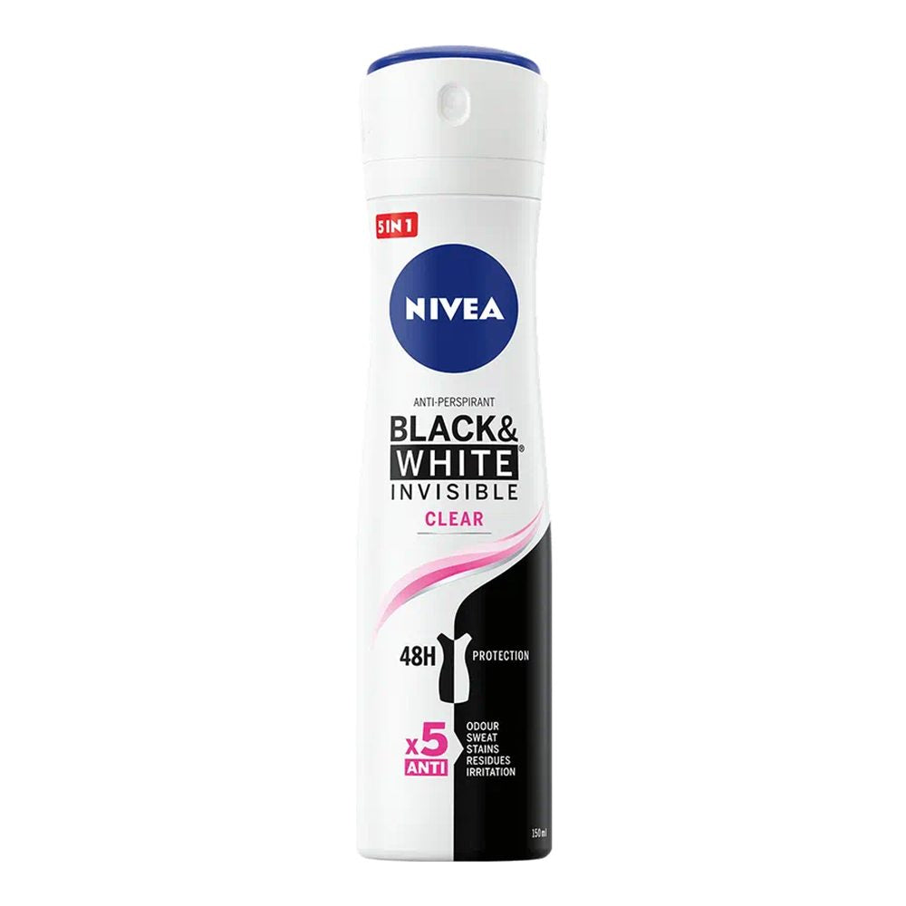 Antiperspirant Deo Spray, NIVEA, Invisible Clear , 150 ml