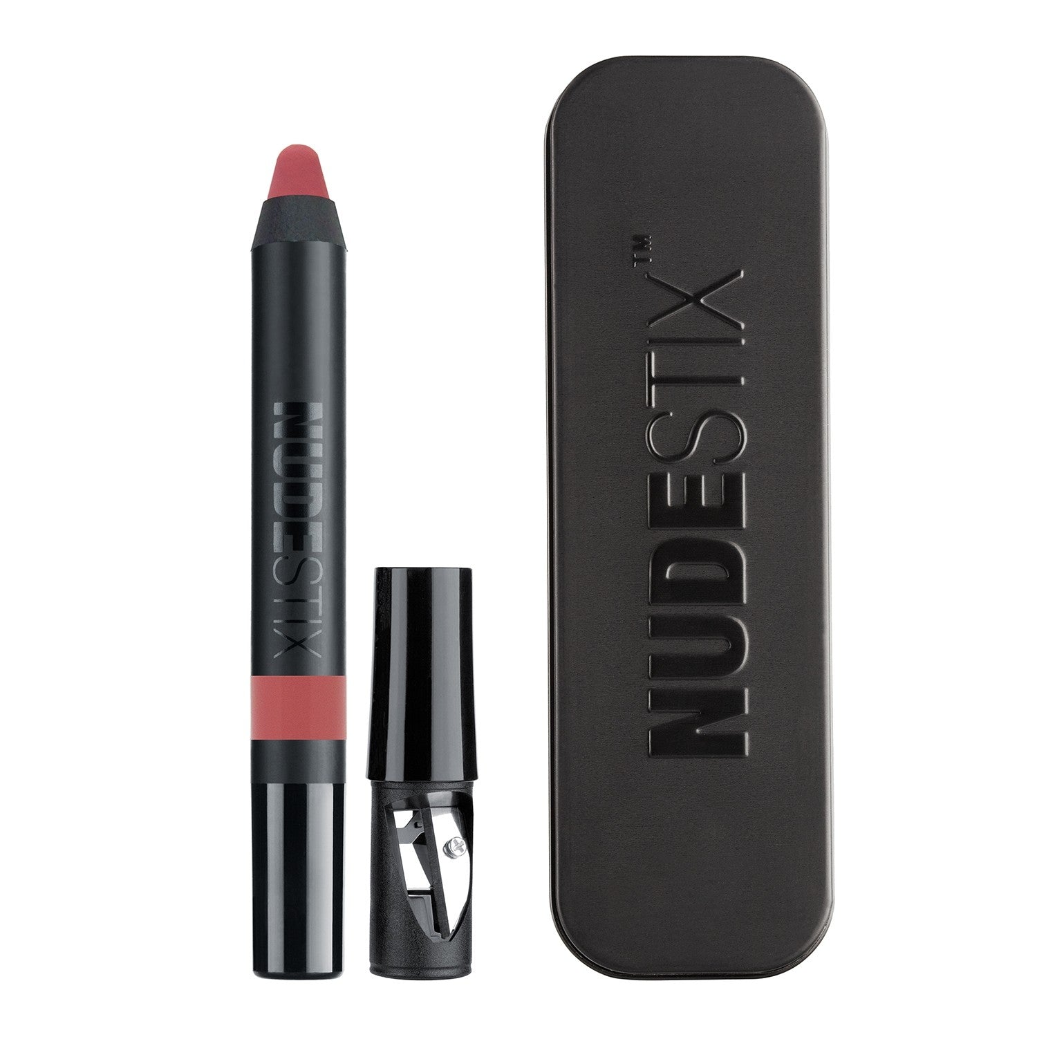Nudestix, Intense Matte, Creion de buze și fard de obraz 2-în-1, Sărut, 2.5 g - Olmarkt