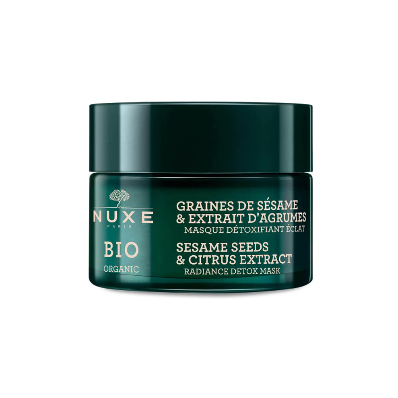 Nuxe, Bio Organic, Vegan, Detoxifiere, Mască cremă, Pentru față, 50 ml