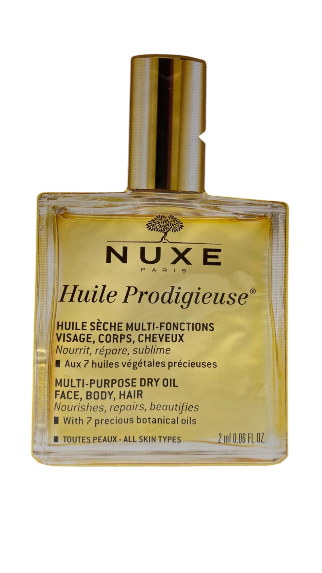 Nuxe, Huile Prodigieuse Multi-Purpose, Ulei, Pentru păr și corp, 2 ml *Mostră - Olmarkt