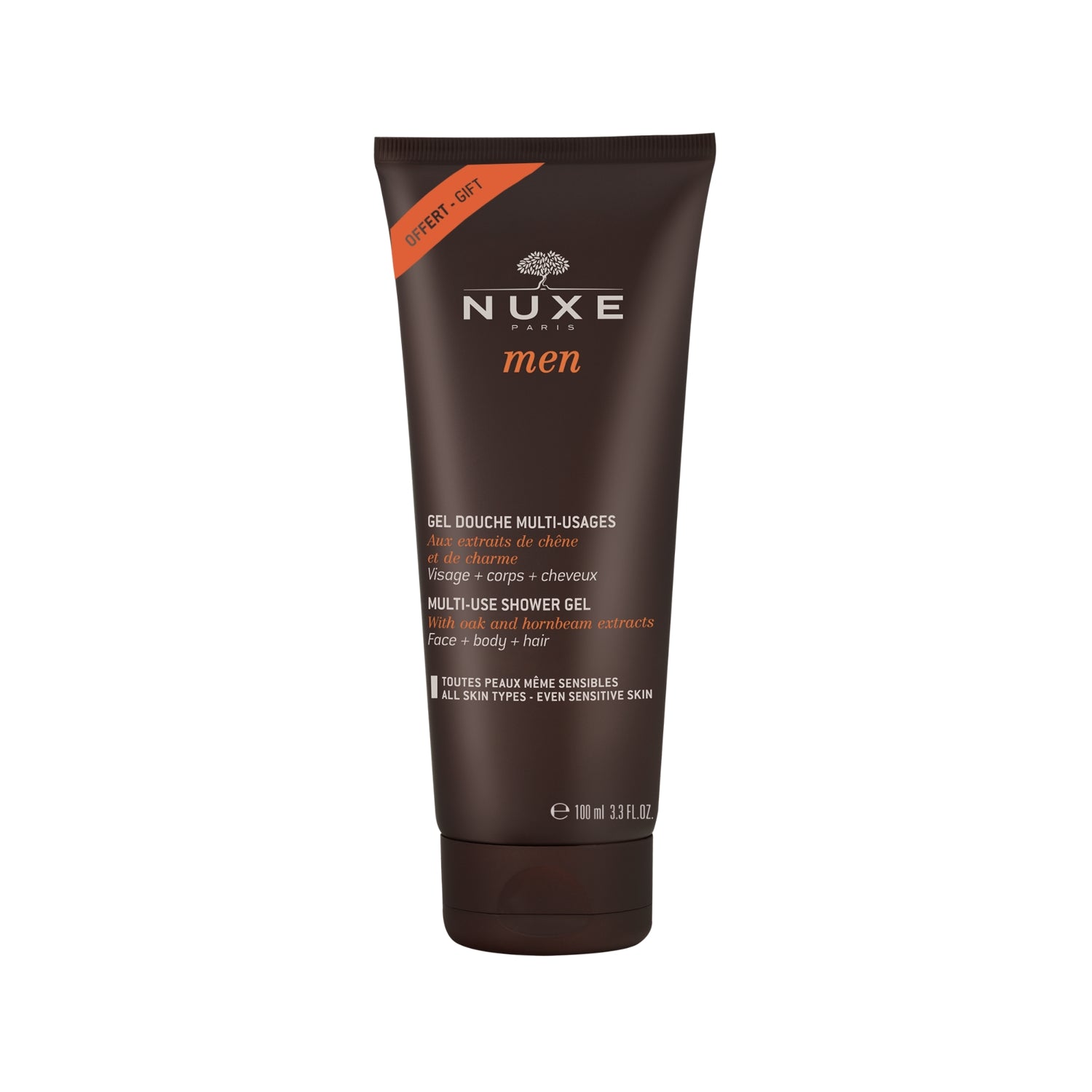 Nuxe, Men Multi-Use, Gel de duș, Pe tot corpul, Pentru toate tipurile de piele, 100 ml - Olmarkt