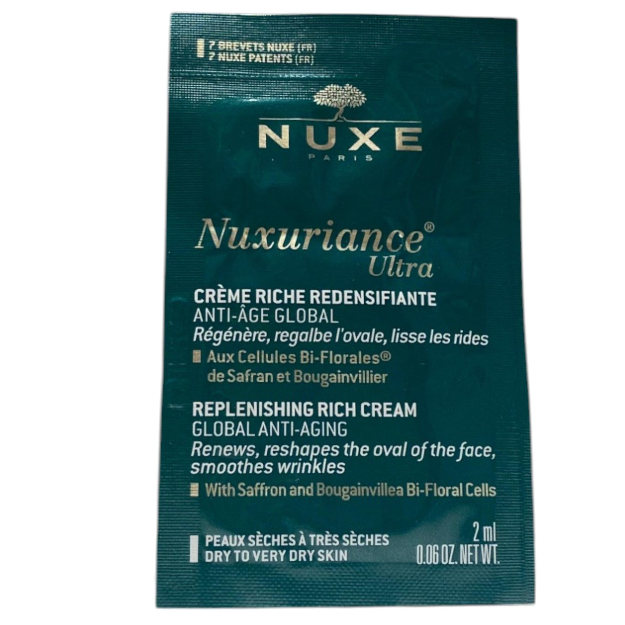 Nuxe, Nuxuriance Ultra, Vegan, Anti-îmbătrânire, Cremă bogată, Pentru față, 2 ml *Mostră - Olmarkt