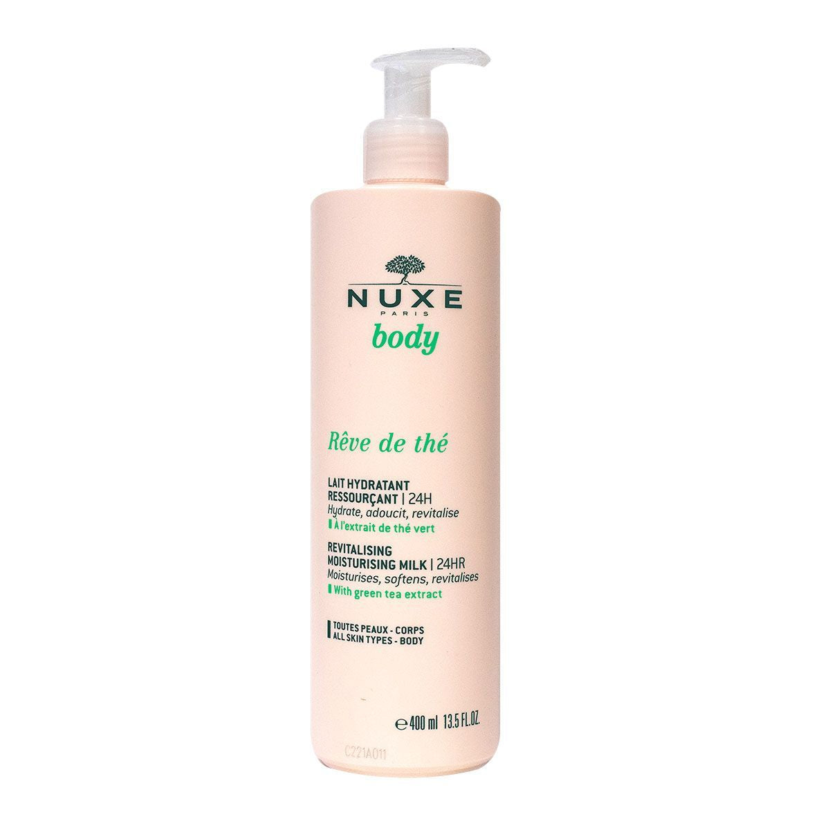 Nuxe, Reve de The, Revitalizare, Laptele pentru corp, Pe tot corpul, 400 ml