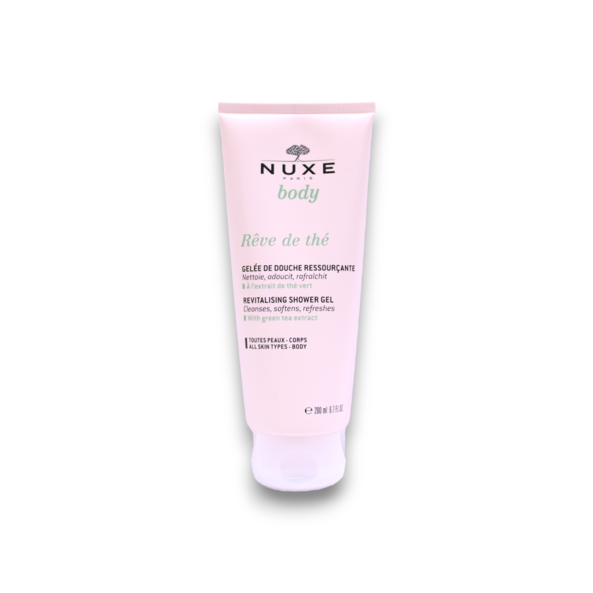 Nuxe, Reve de The, Revitalizare, Gel de duș, Pe tot corpul, 200 ml