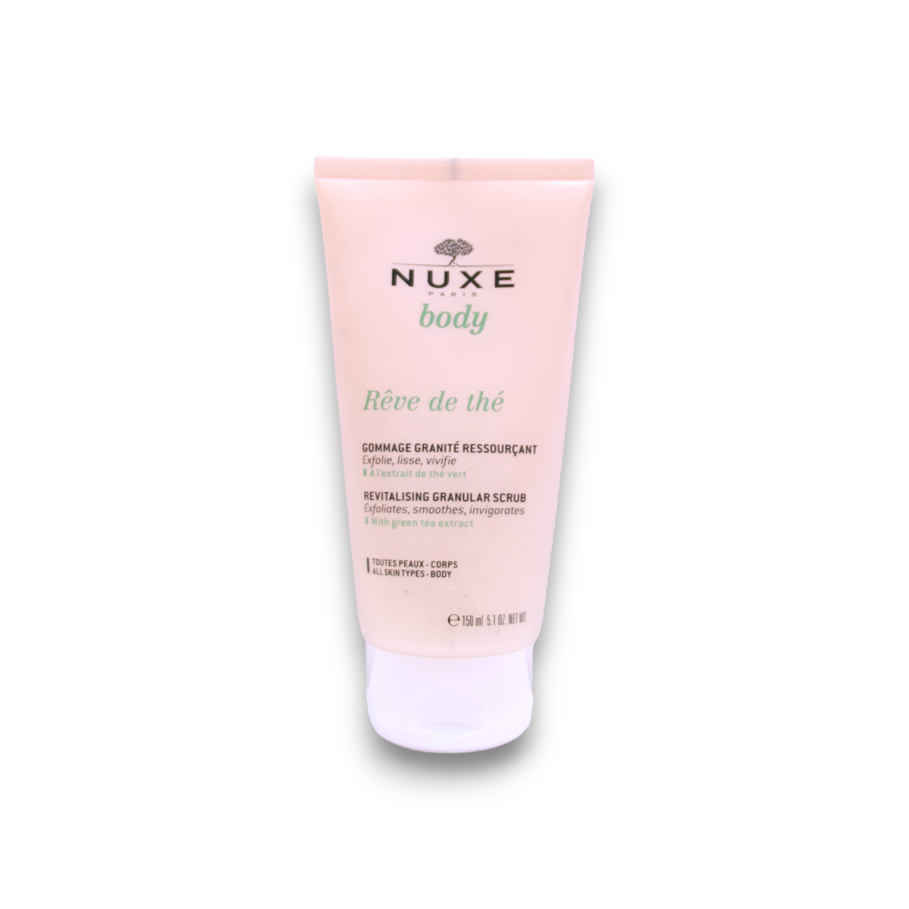 Nuxe, Reve de The, Vegan, Revitalizare, Exfoliant pentru corp, 150 ml