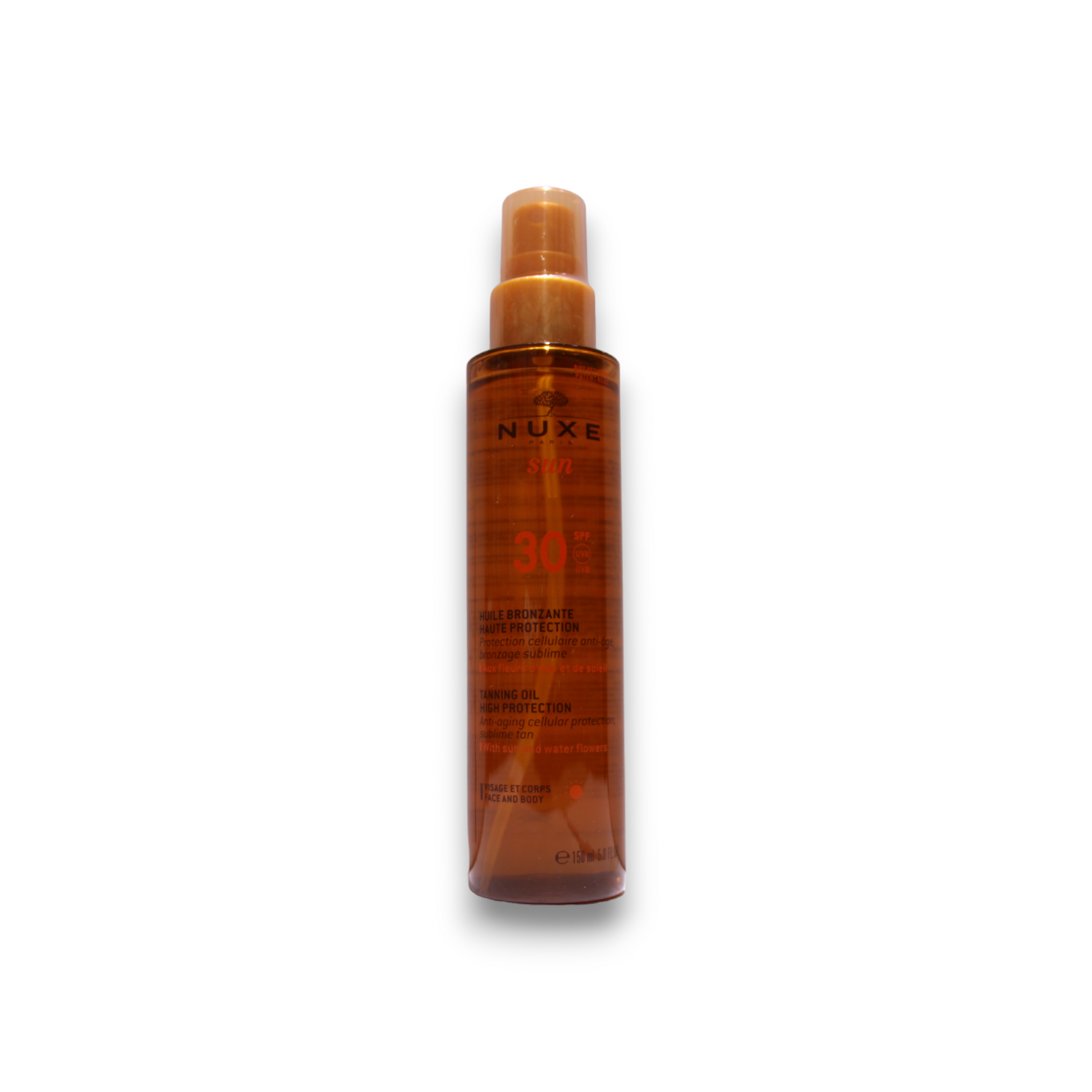 Nuxe, Sun, Anti-îmbătrânire, Ulei de bronzat, SPF 30, 150 ml