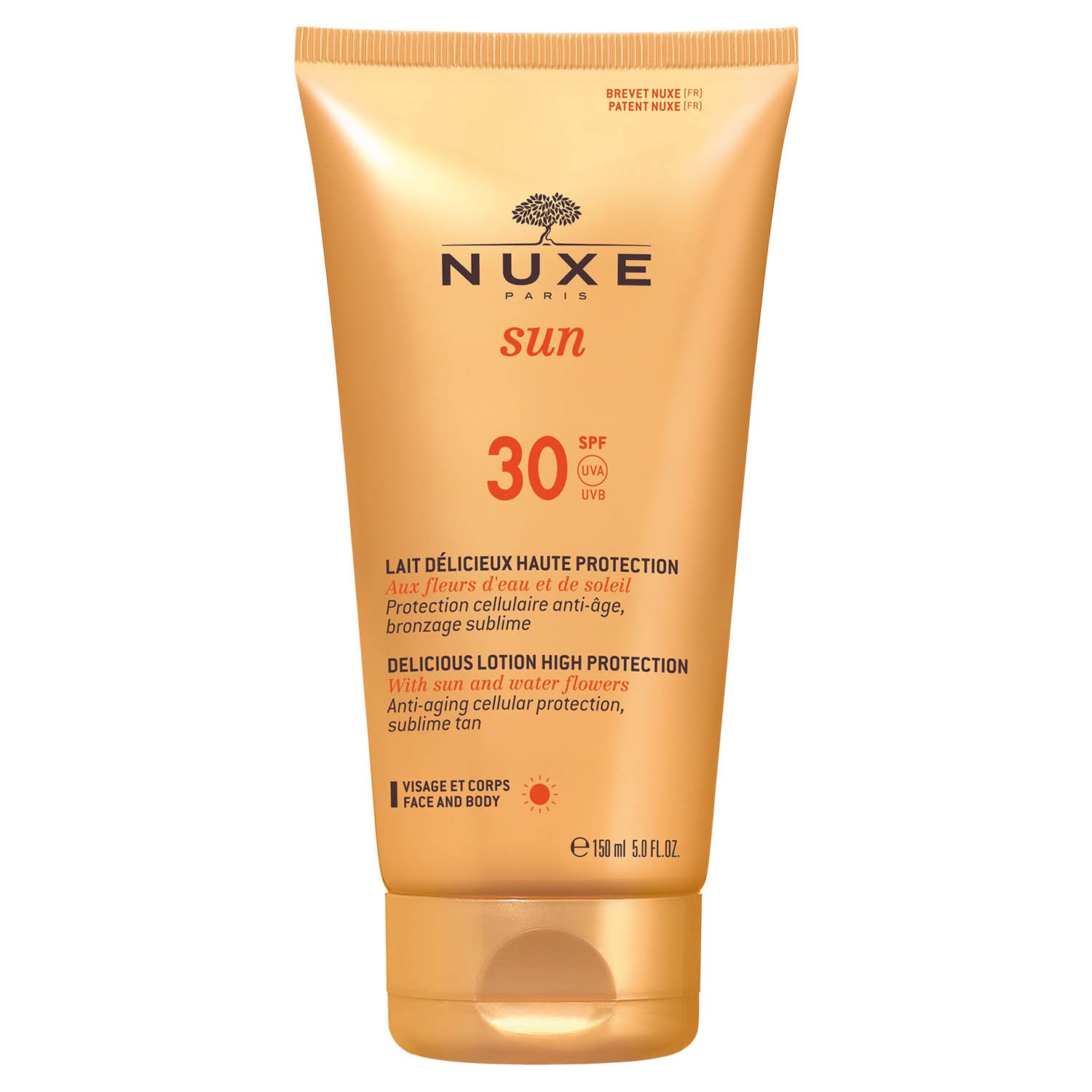 Nuxe, Sun Delicious, Protecție solară, Loțiune de protecție solară, SPF 30, 150 ml - Olmarkt