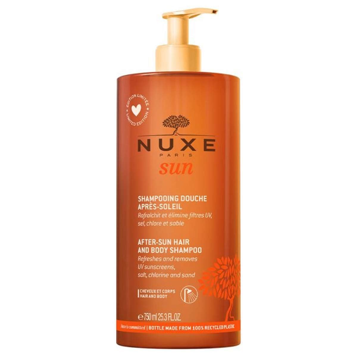 Nuxe, Sun, Șampon pentru păr, După soare - Curățare, 750 ml
