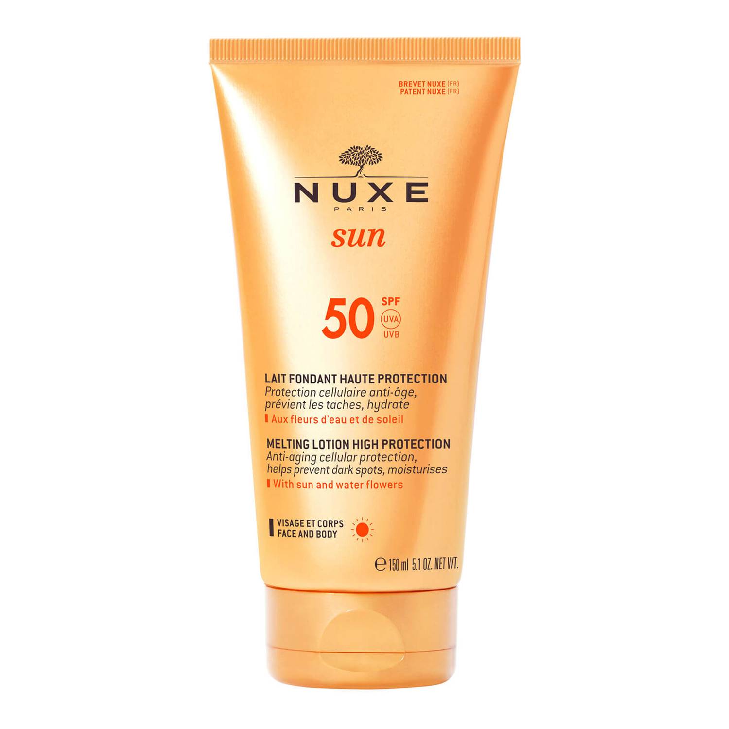 Nuxe, Sun Melting, Loțiune de protecție solară, SPF 50, 150 ml - Olmarkt