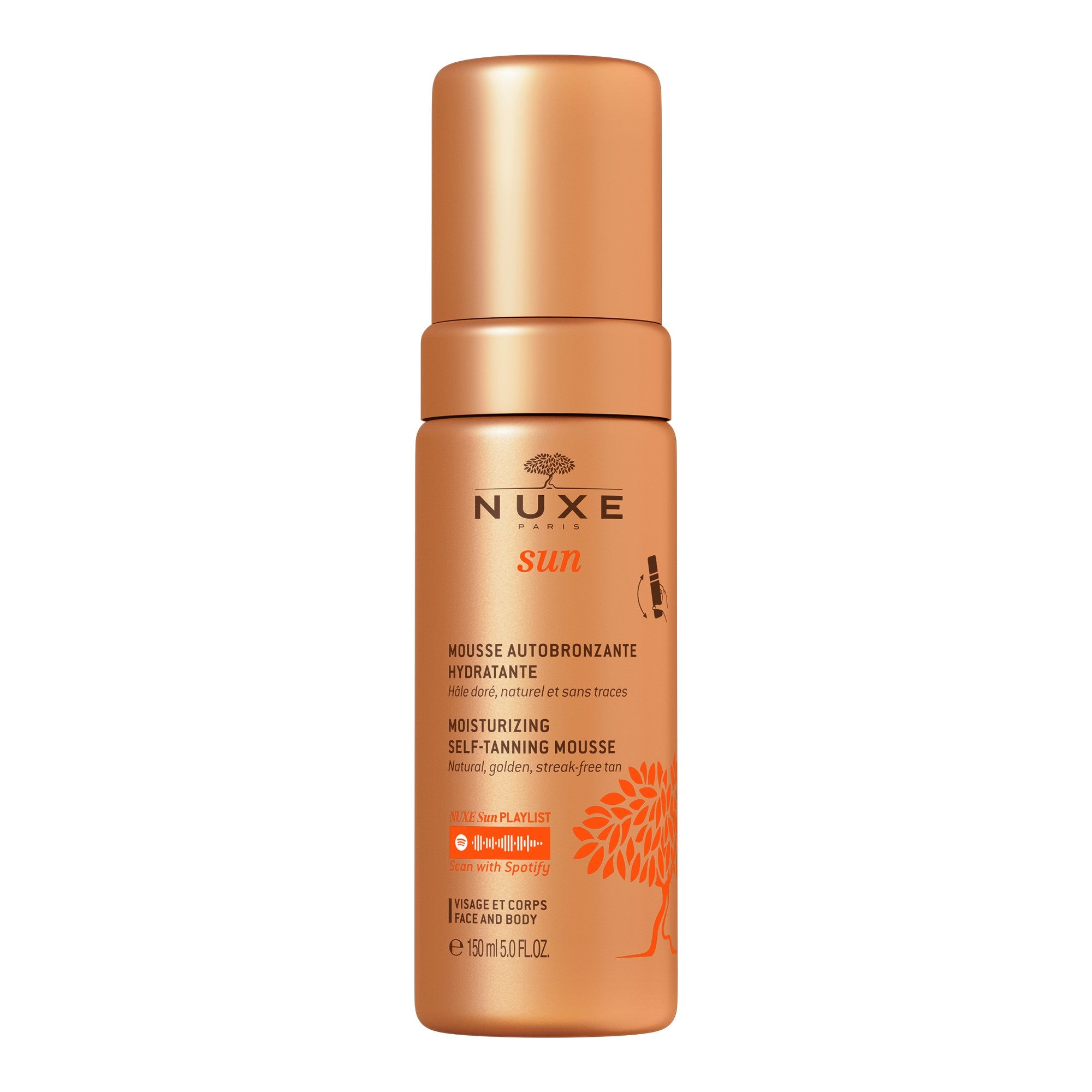 Nuxe, Sun, Hidratant, Spumă autobronzantă, Pentru față și corp, 150 ml - Olmarkt