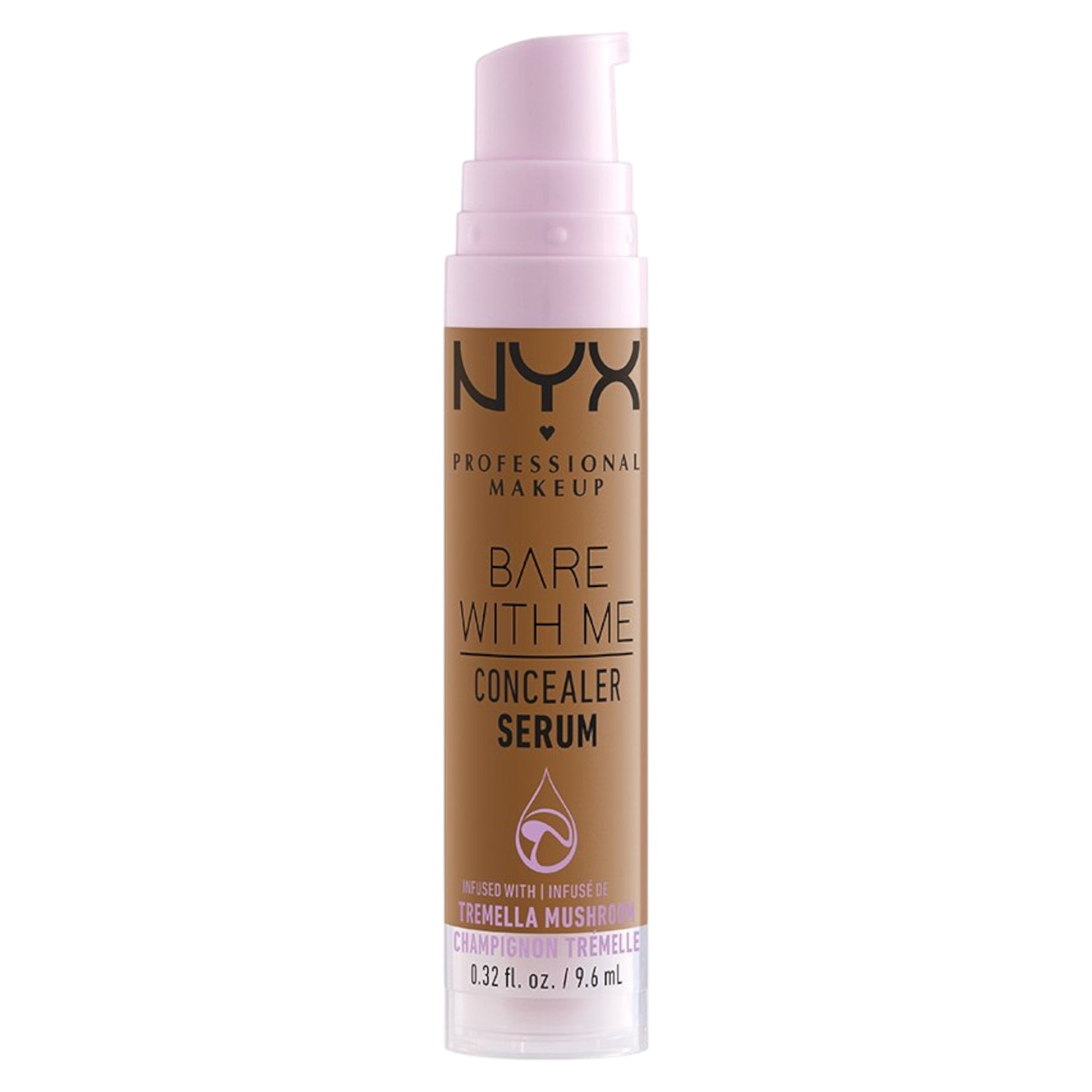 Nyx, Bare With Me, Vegan, Camuflaj, Corector lichid, 10, Camilă, 9.6 ml