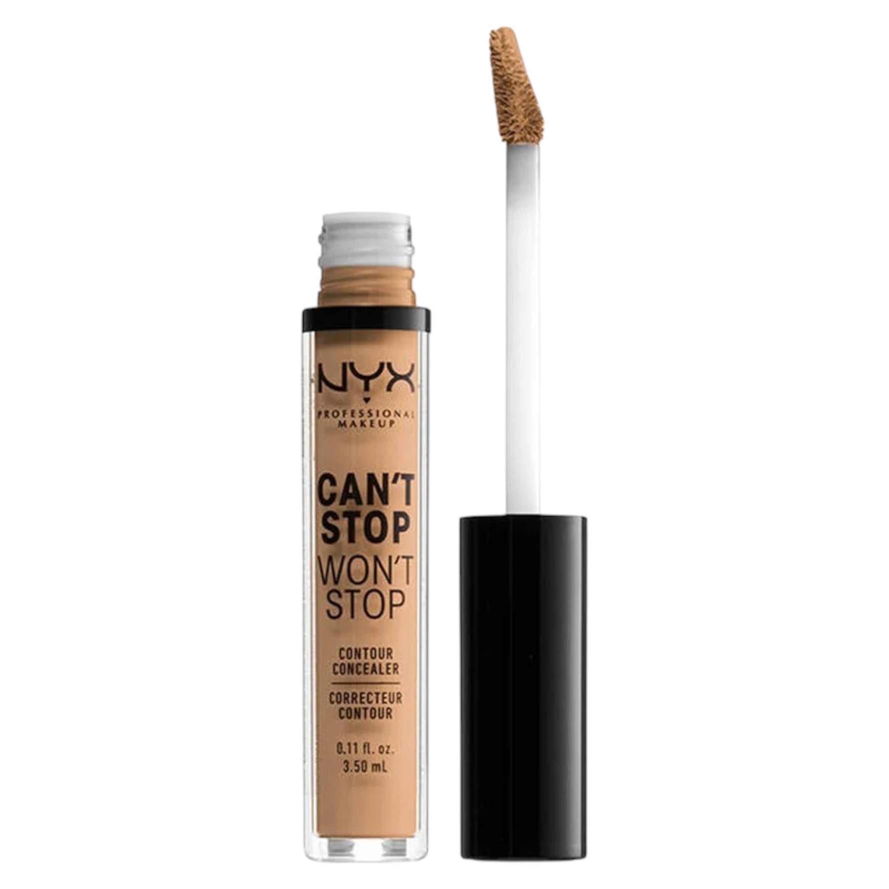 Nyx, Can't Stop Won't Stop, Fără cruzime, Acoperire completă, Corector lichid, Bej deschis, Nu, 3.5 ml