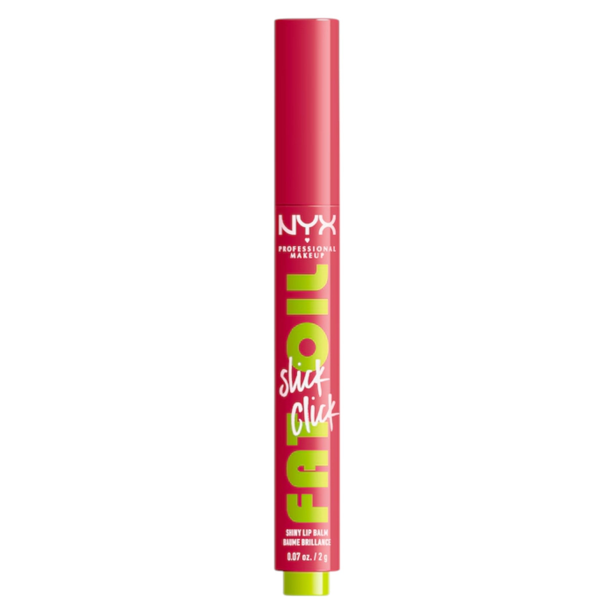 Nyx, Fat Oil Slick Click, Strălucire ridicată, Balsam de buze, 10, Atingere dublă, 2 g