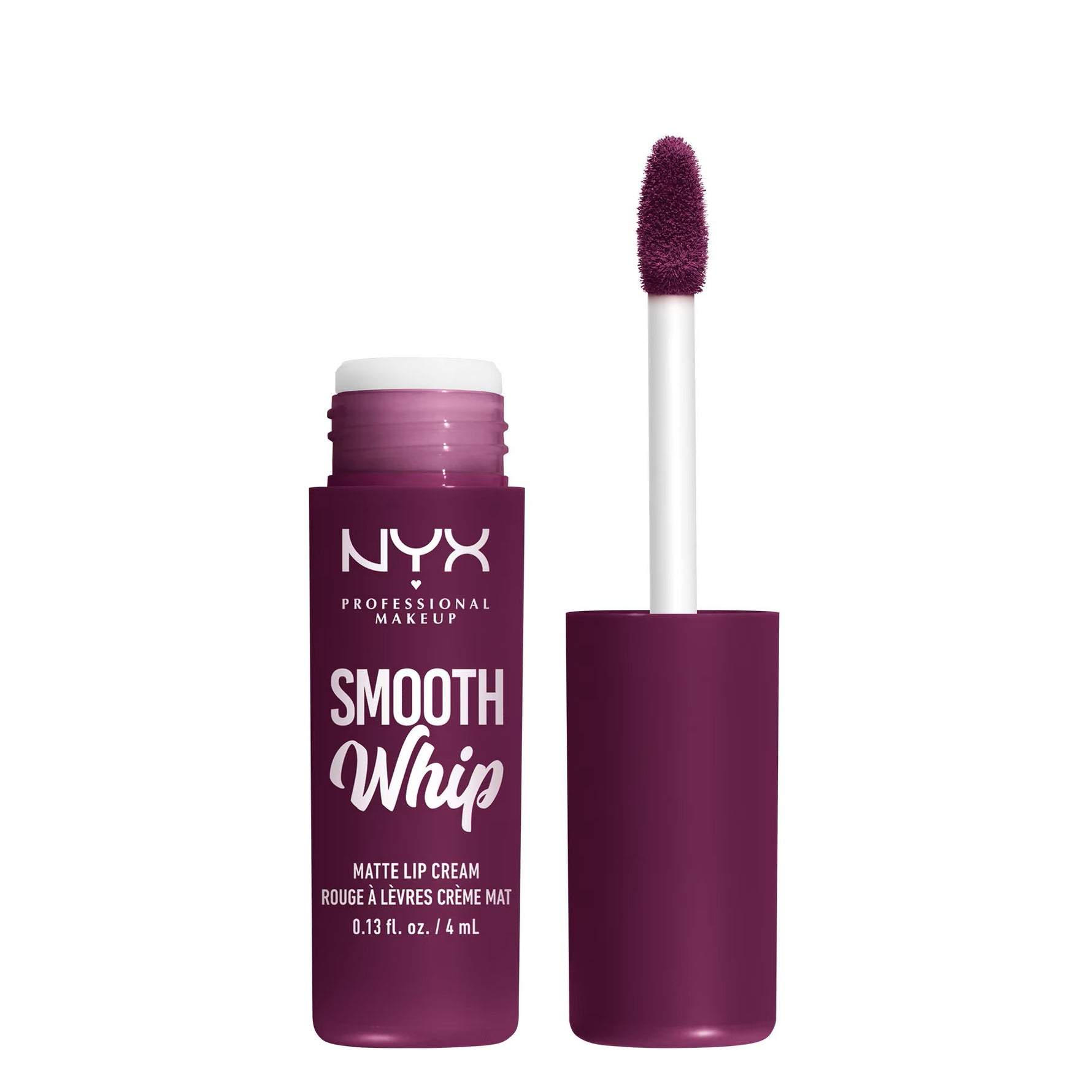 Nyx, Smooth Whip, Cremă de buze, Ruj cremos, Cearșafuri de pat cu fructe de pădure, 4 ml