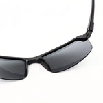 Ochelari de Soare, Flippy, Polarizati, pentru Condus, Ciclism, 400 UV, cu Lentila Neagra pentru Protectie, Rama Neagra,
