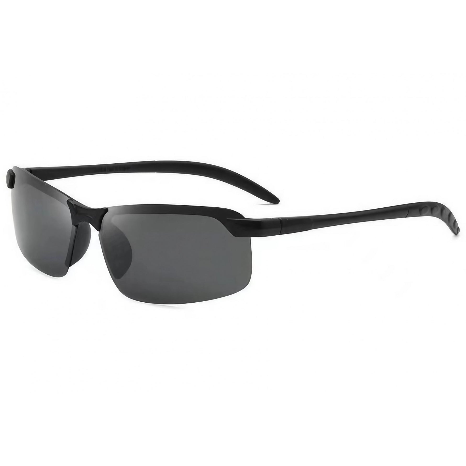 Ochelari de Soare, Flippy, Polarizati, pentru Condus, Ciclism, 400 UV, cu Lentila Neagra pentru Protectie, Rama Neagra,