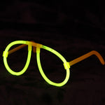 Ochelari Decorativi, Flippy, din Plastic, Fluorescenti, Accesoriu Petrecere, Galben