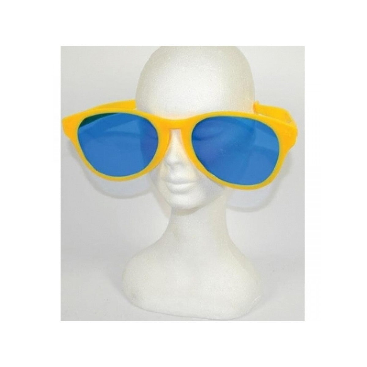 Ochelari Deghizare, Flippy, Marime Exagerata, din Plastic, 26 x 9 cm, Galben