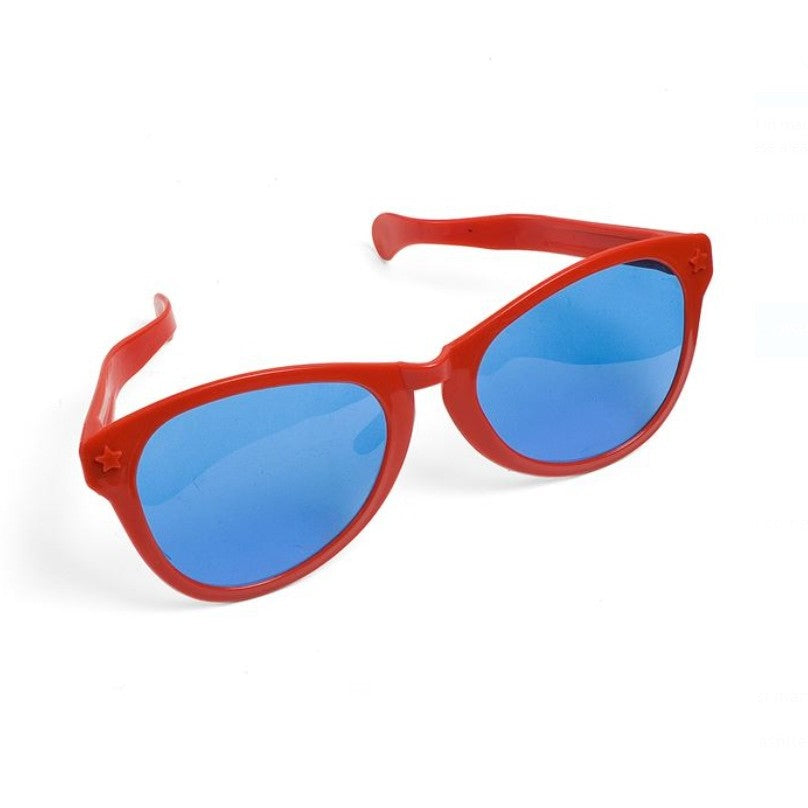Ochelari Deghizare, Flippy, Marime Exagerata, din Plastic, 26 x 9 cm, Rosu
