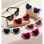 Ochelari in Forma de Inima, Flippy, pentru Petrecerea Burlacitelor, Tematica Nunta, Protectie Soare, 14.7x4.9x14.2 cm,