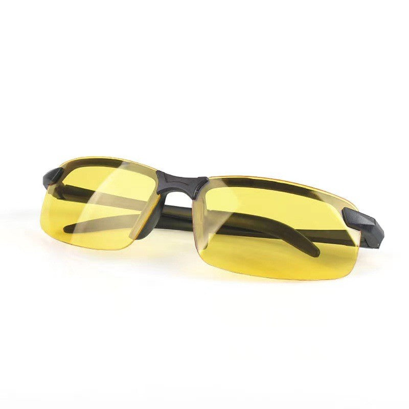 Ochelari pentru Viziune pe Timp de Noapte, Flippy, Polarizati, pentru Condus, Ciclism, cu Lentila Galbena, pentru