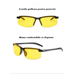 Ochelari pentru Viziune pe Timp de Noapte, Flippy, Polarizati, pentru Condus, Ciclism, cu Lentila Galbena, pentru