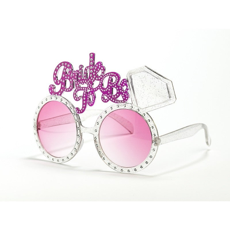 Ochelarii Decorativi, Flippy, Tema Nunta, Model Bride to Be, din Plastic, Roz