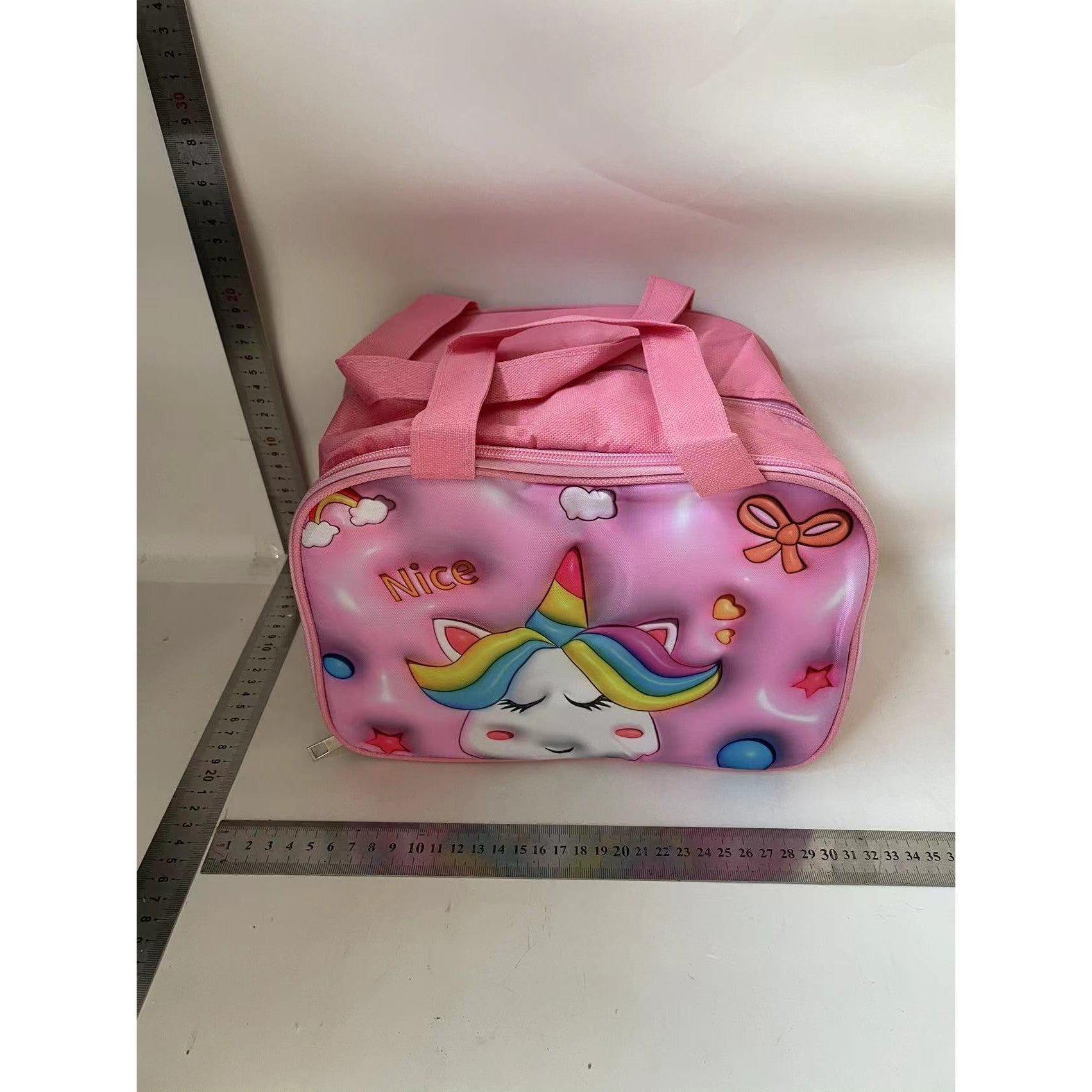Geantă Frigorifică, Flippy, cu Desene Animat 3D, Portabilă pentru Copii, de Prânz, din Pânză Oxford, 27.5x18x20 cm,