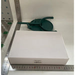Oglina Cosmetica cu Picior, Flippy, HD, Rotire 360 Grade, 15 cm Diametru, Suport Bijuterii Baza Rotunda + 2 Brate,
