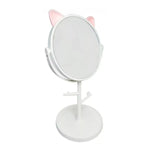 Oglina Cosmetica cu Picior, Flippy, HD, Rotire 360 Grade, 15 cm Diametru, Suport Bijuterii Baza Rotunda + 2 Brate,
