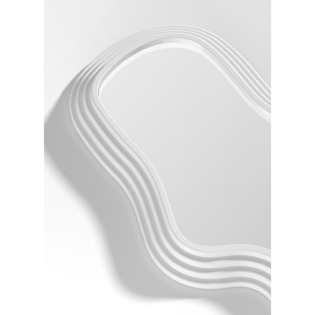 Oglinda de Perete, Flippy, Decorativa, pentru Baie, Dormitor, Sufragerie, Model Minimalist, Forma Asimetrica, 40.3x26