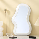 Oglinda de Perete, Flippy, Decorativa, pentru Baie, Dormitor, Sufragerie, Model Minimalist, Forma Asimetrica, 40.3x26