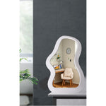 Oglinda de Perete, Flippy, Decorativa, pentru Baie, Dormitor, Sufragerie, Model Minimalist, Forma Asimetrica, 40.3x26