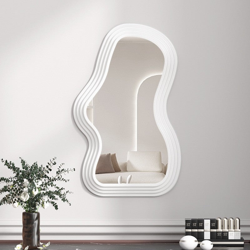 Oglinda de Perete, Flippy, Decorativa, pentru Baie, Dormitor, Sufragerie, Model Minimalist, Forma Asimetrica, 40.3x26