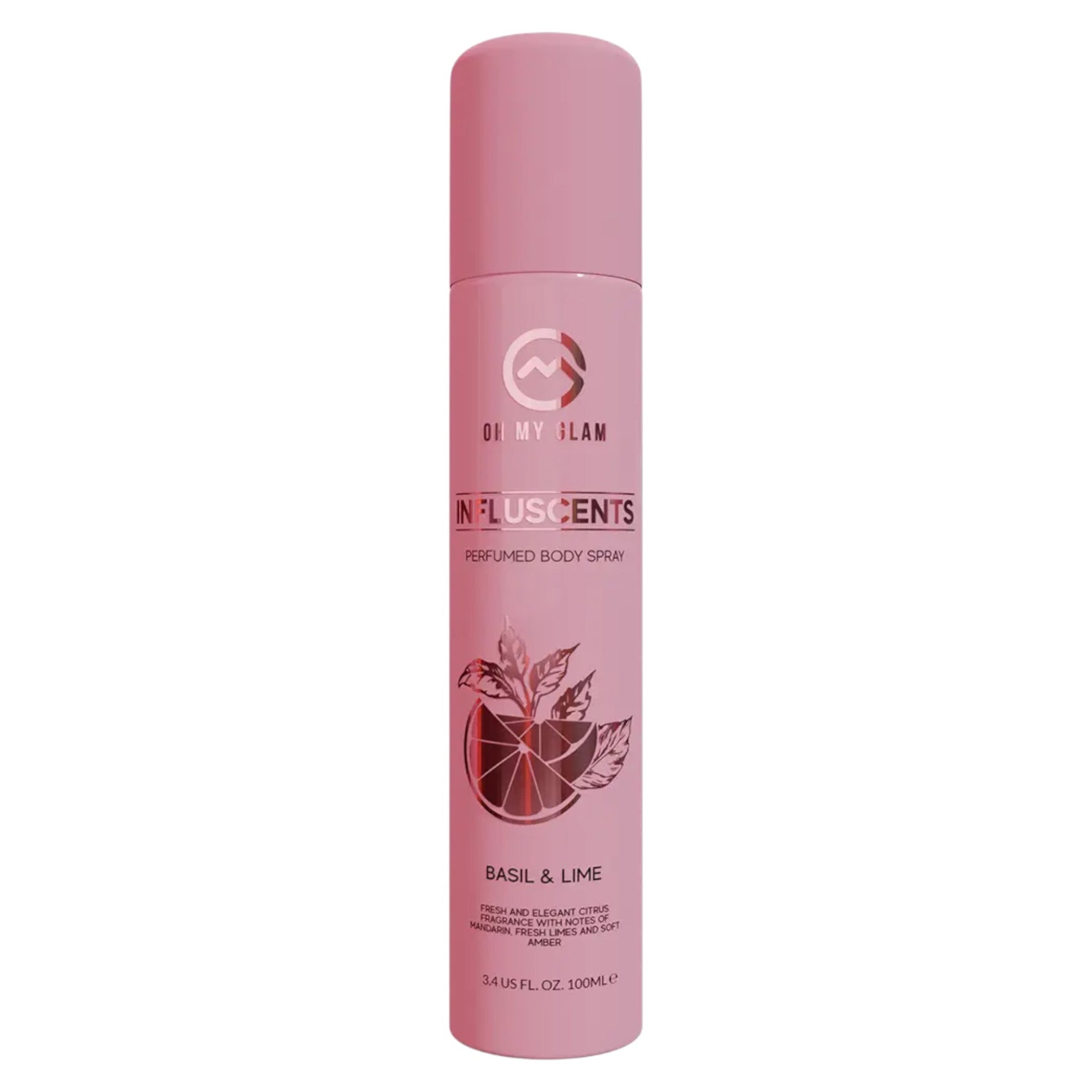 Oh My Glam, Influscents, Spray de corp, Lămâie verde, busuioc și mandarină, 100 ml