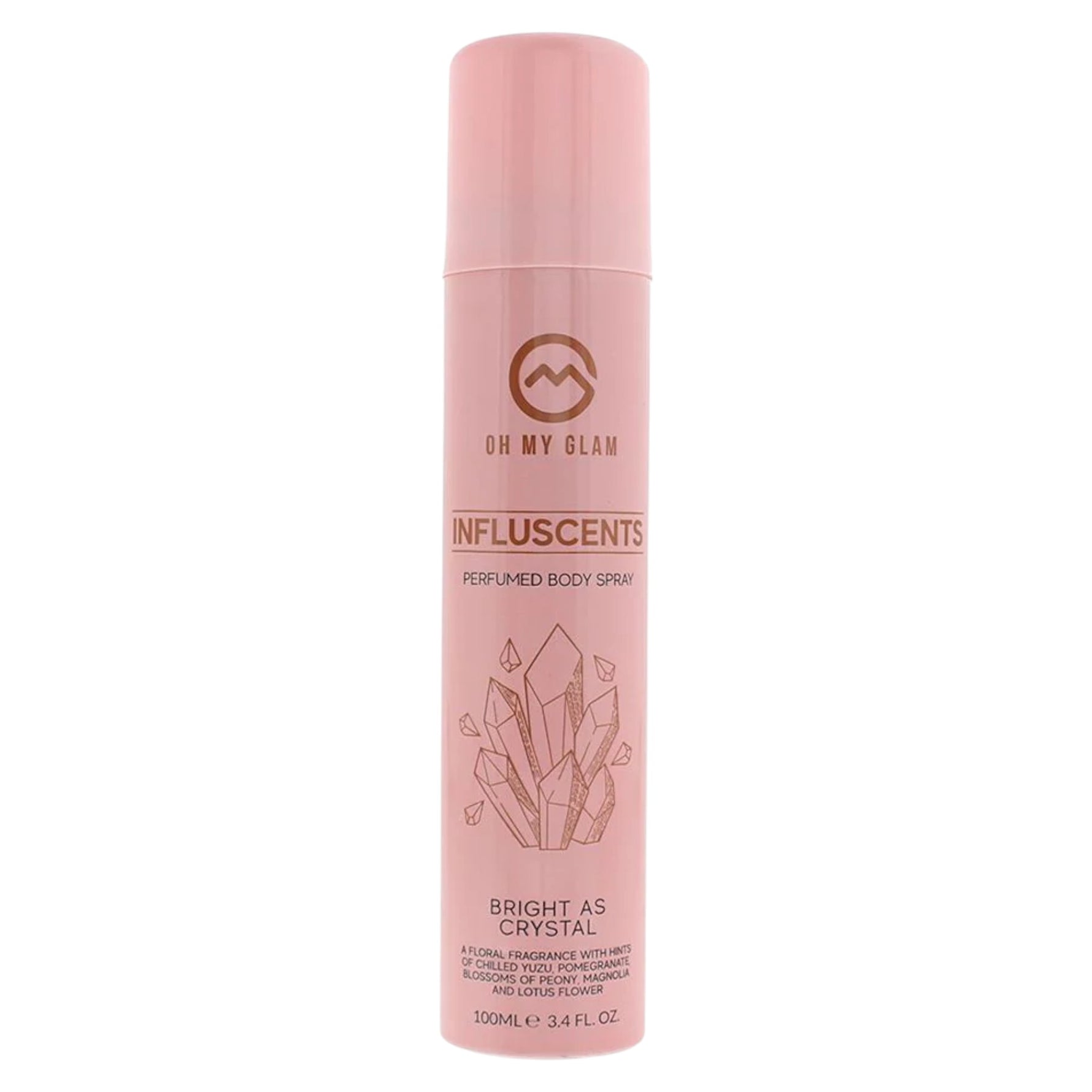 Oh My Glam, Influscents Bright As Crystal, Spray de corp, Floare de lotus, 100 ml