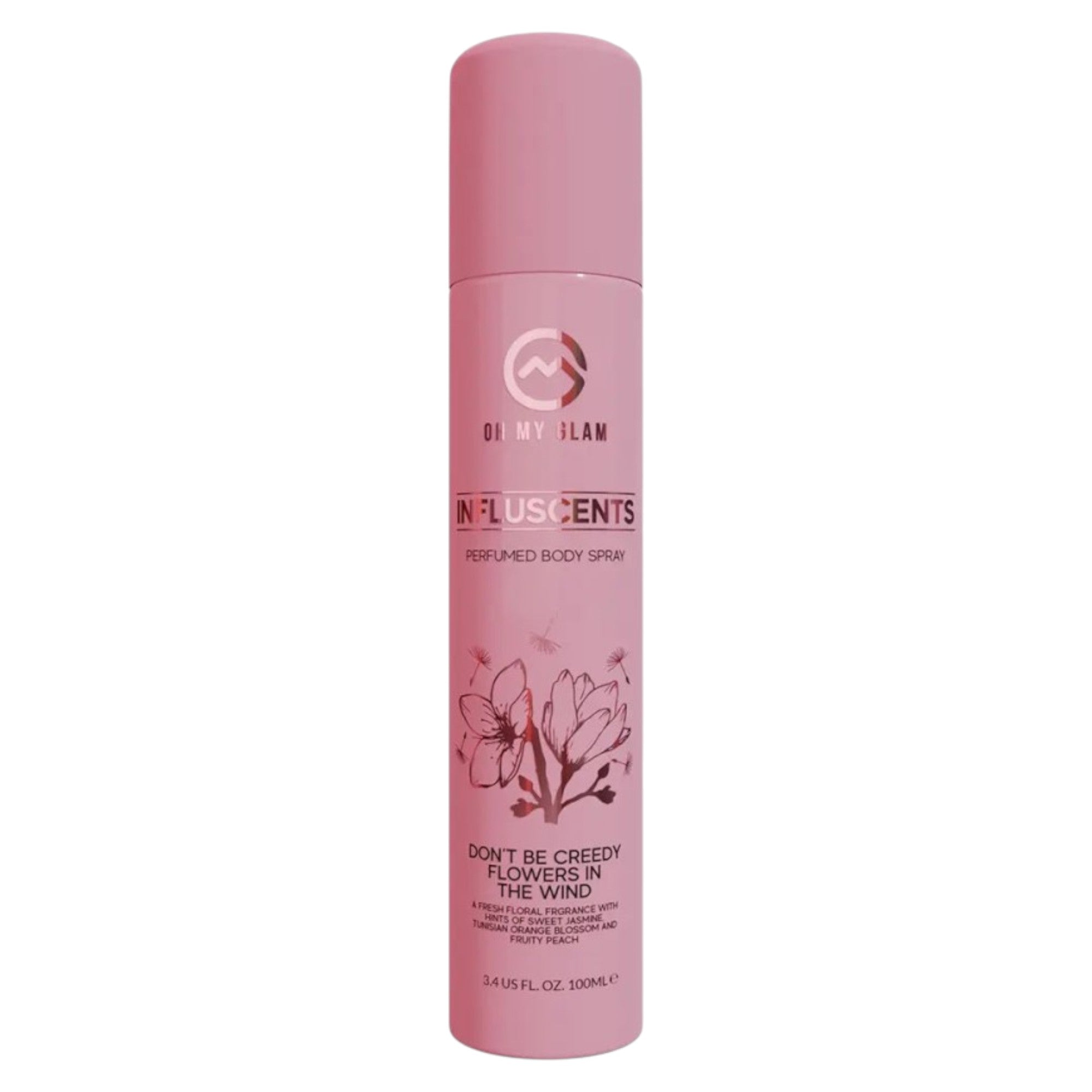 Oh My Glam, Influscents Don't Be Creedy: Flowers In The Wind, Spray de corp, 100 ml