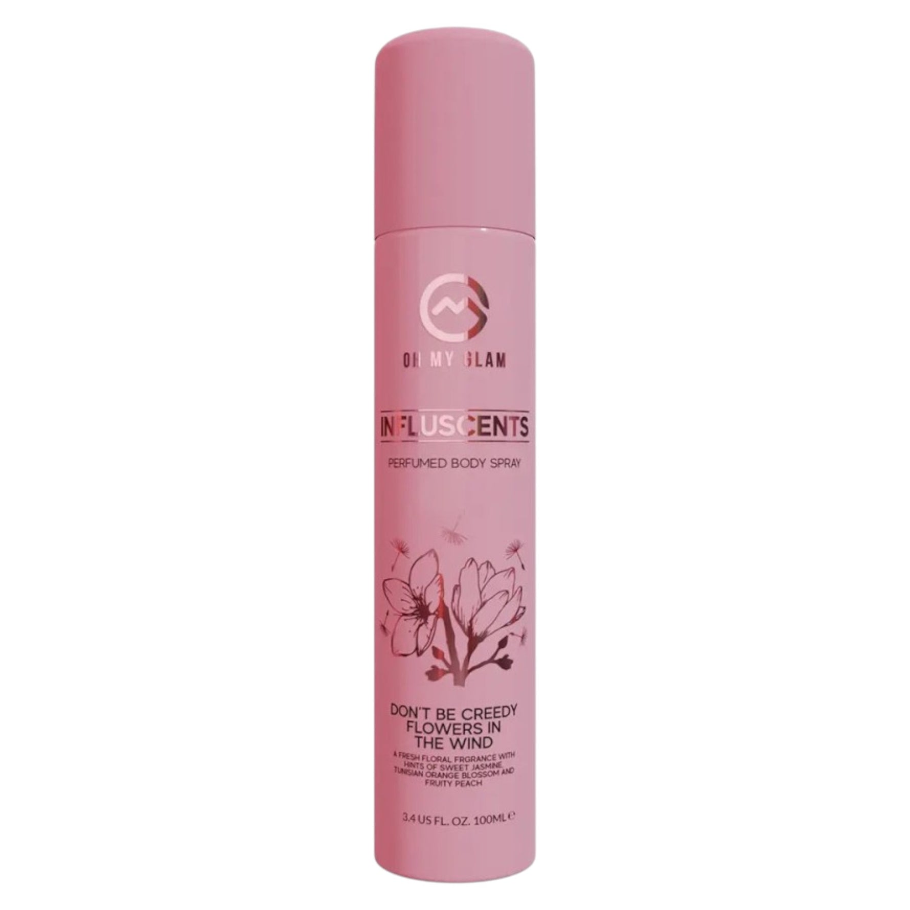 Oh My Glam, Influscents Don't Be Creedy: Flowers In The Wind, Spray de corp, 100 ml