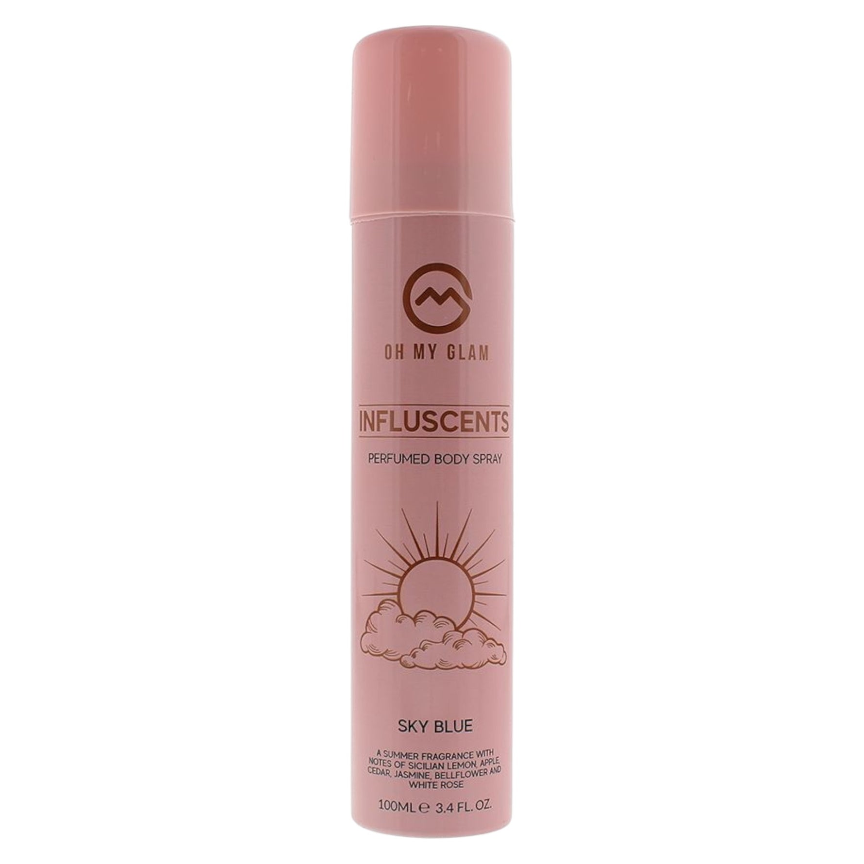 Oh My Glam, Influscents Sky Blue, Spray de corp, 100 ml