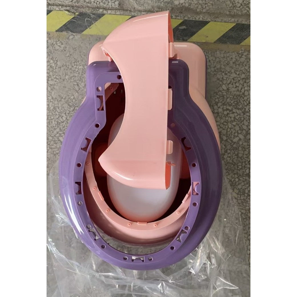 Olita Bebelusi, Flippy, pentru Copii 1 - 8 Ani, Model Toaleta Adulti, Colac Moale PVC, Compartiment Detasabil, Cutie