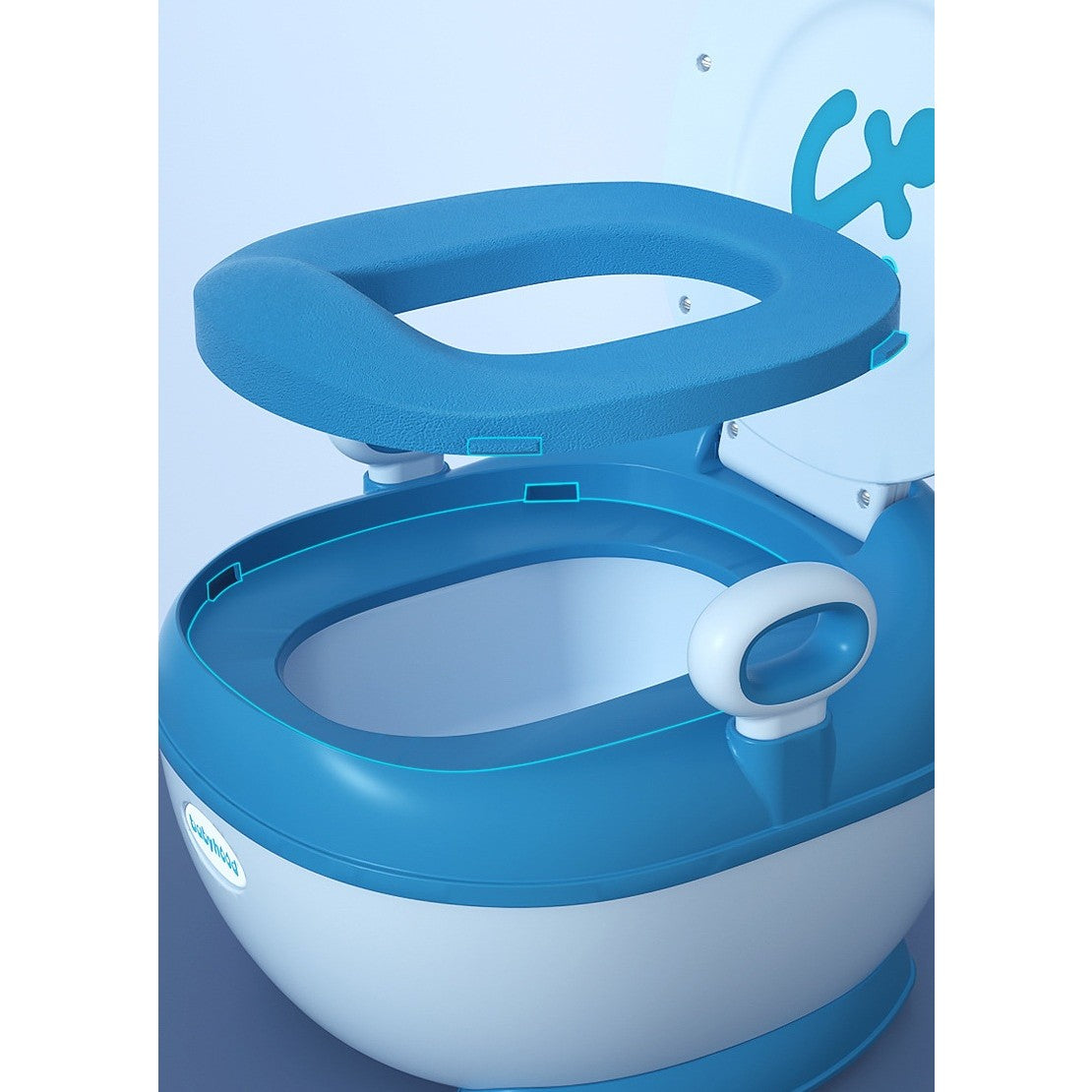 Olita pentru Copii, Flippy, +1an, Portabila, Design cu Ancora, cu Capac, Model Prietenos, Non-Toxic, Compartiment